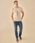 Camiseta Heritage con Estampado 1968 - Beige