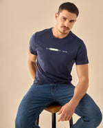 Camiseta con Logo Heritage - Azul