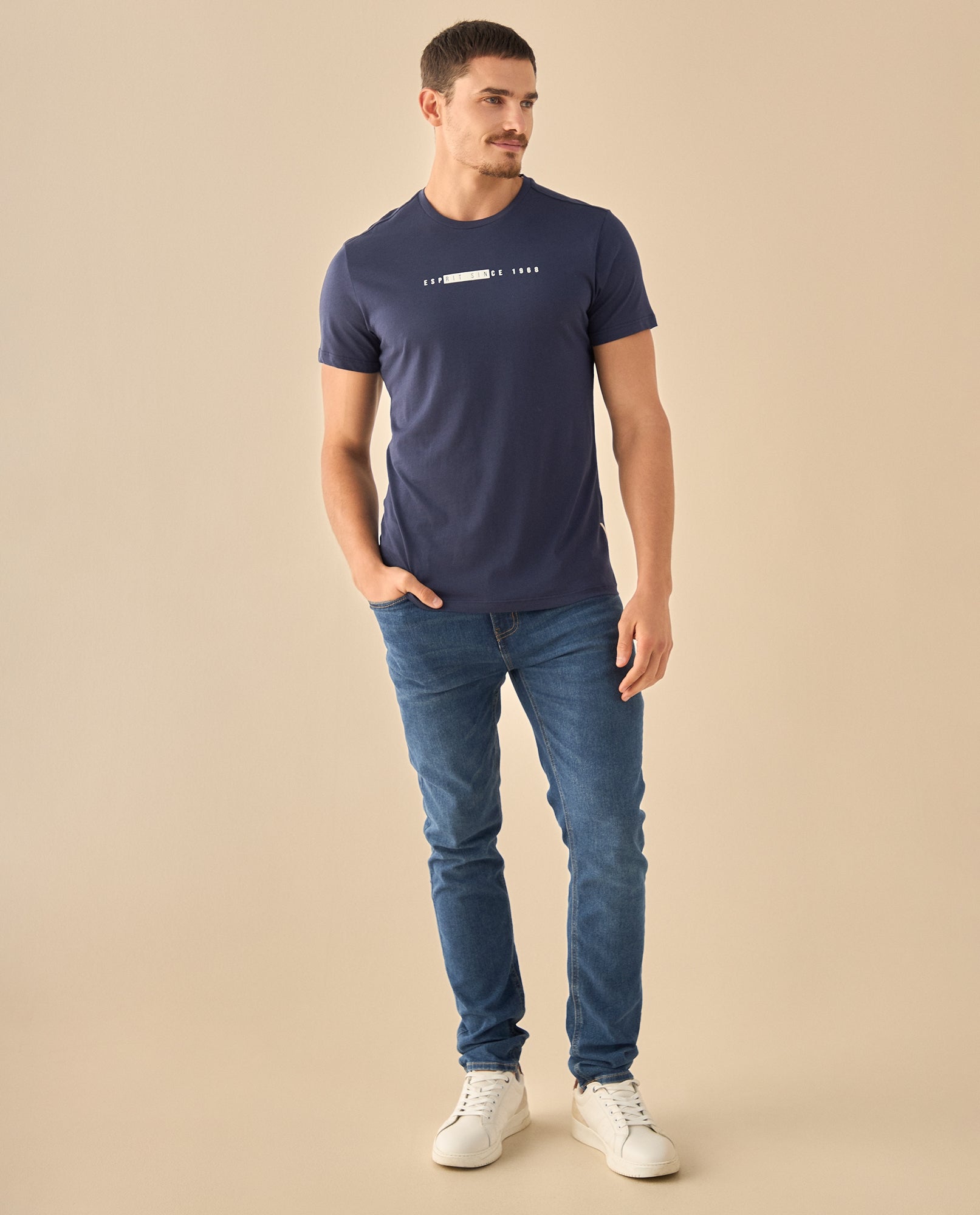 Camiseta con Logo Heritage - Azul 34_345G321_AZU184035_5
