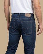 Jean Slim Fit Hombre Azul Oscuro - Azul