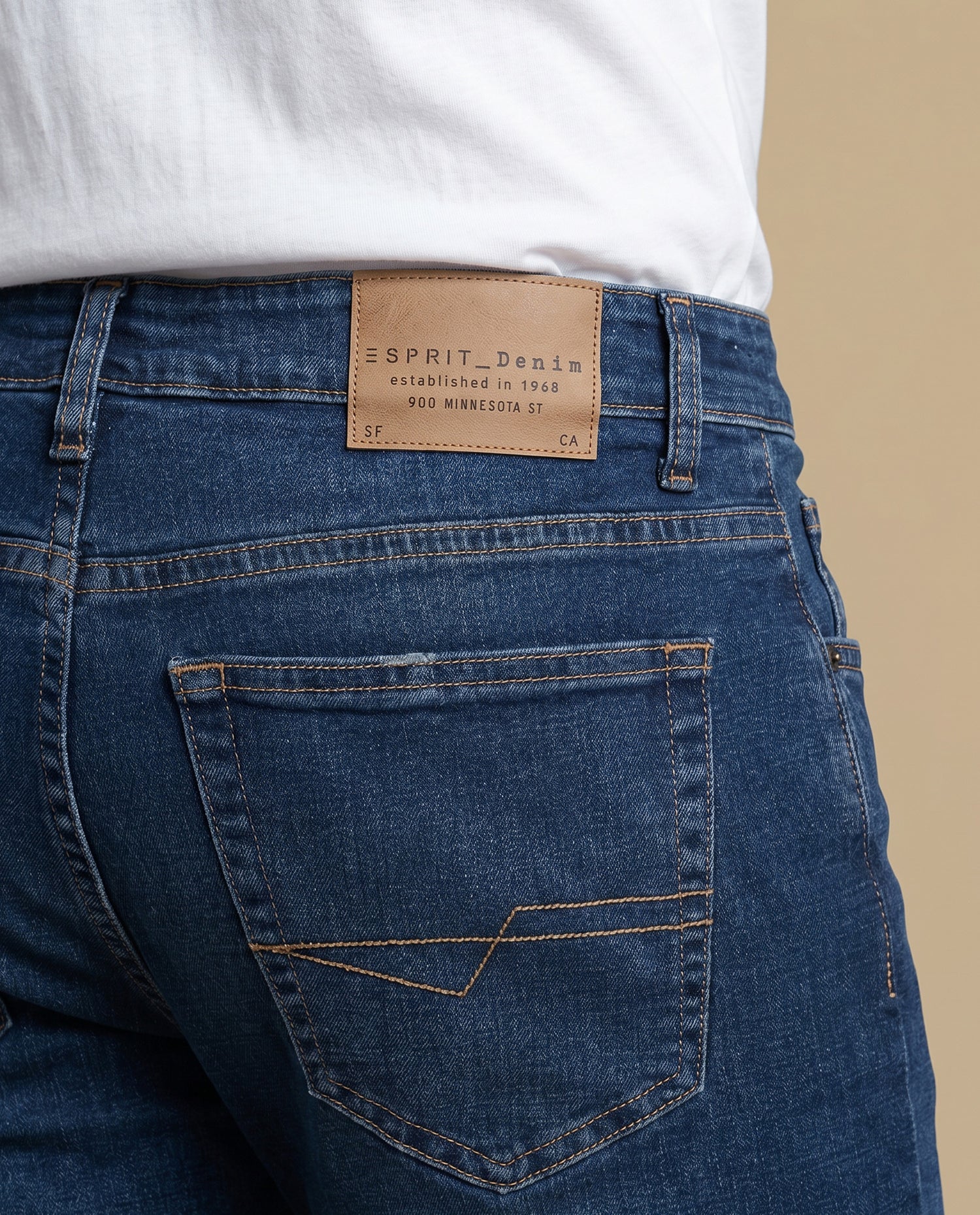 Jeans Straight Hombre - Azul
