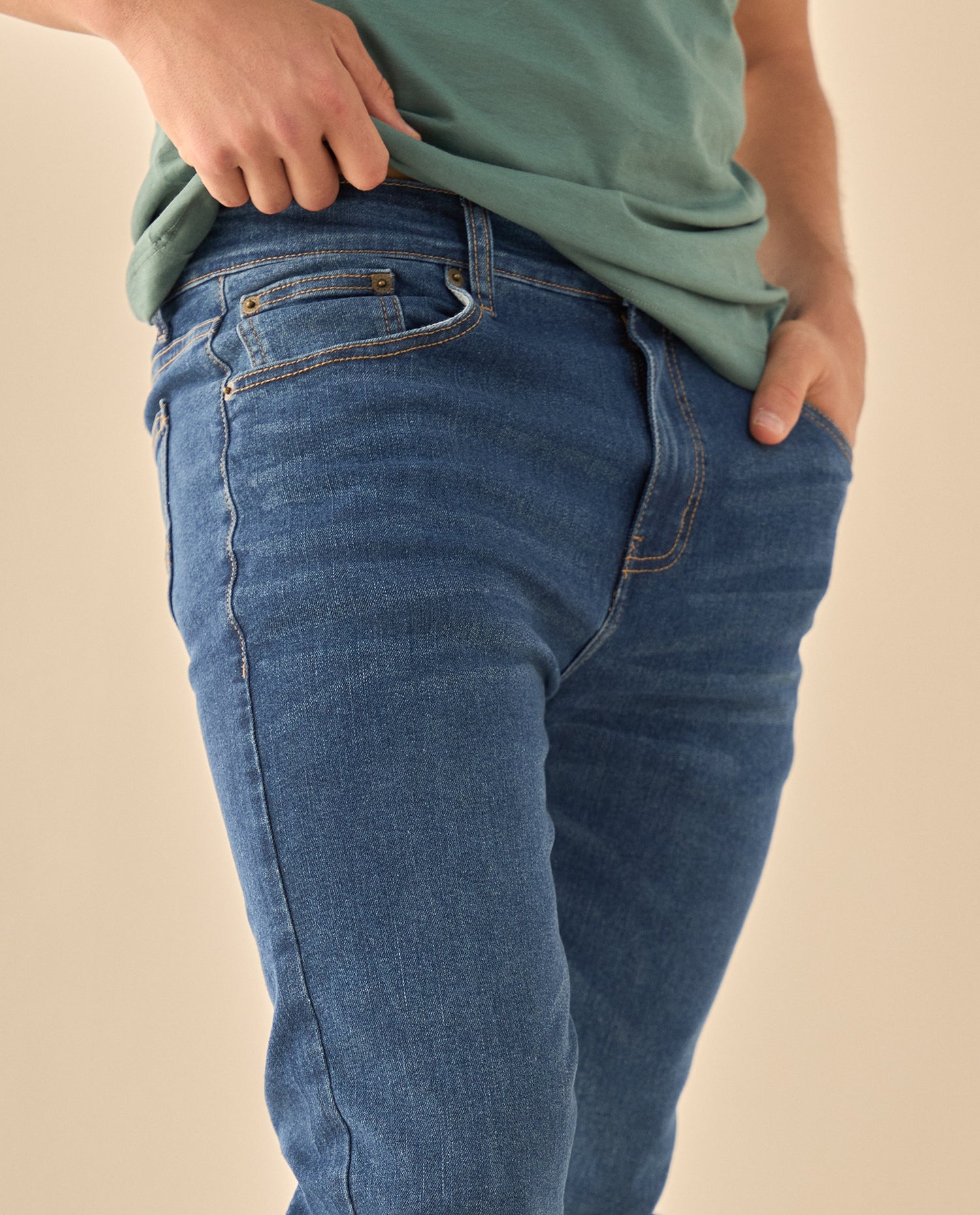 Jean con Stretch Confortable - Azul