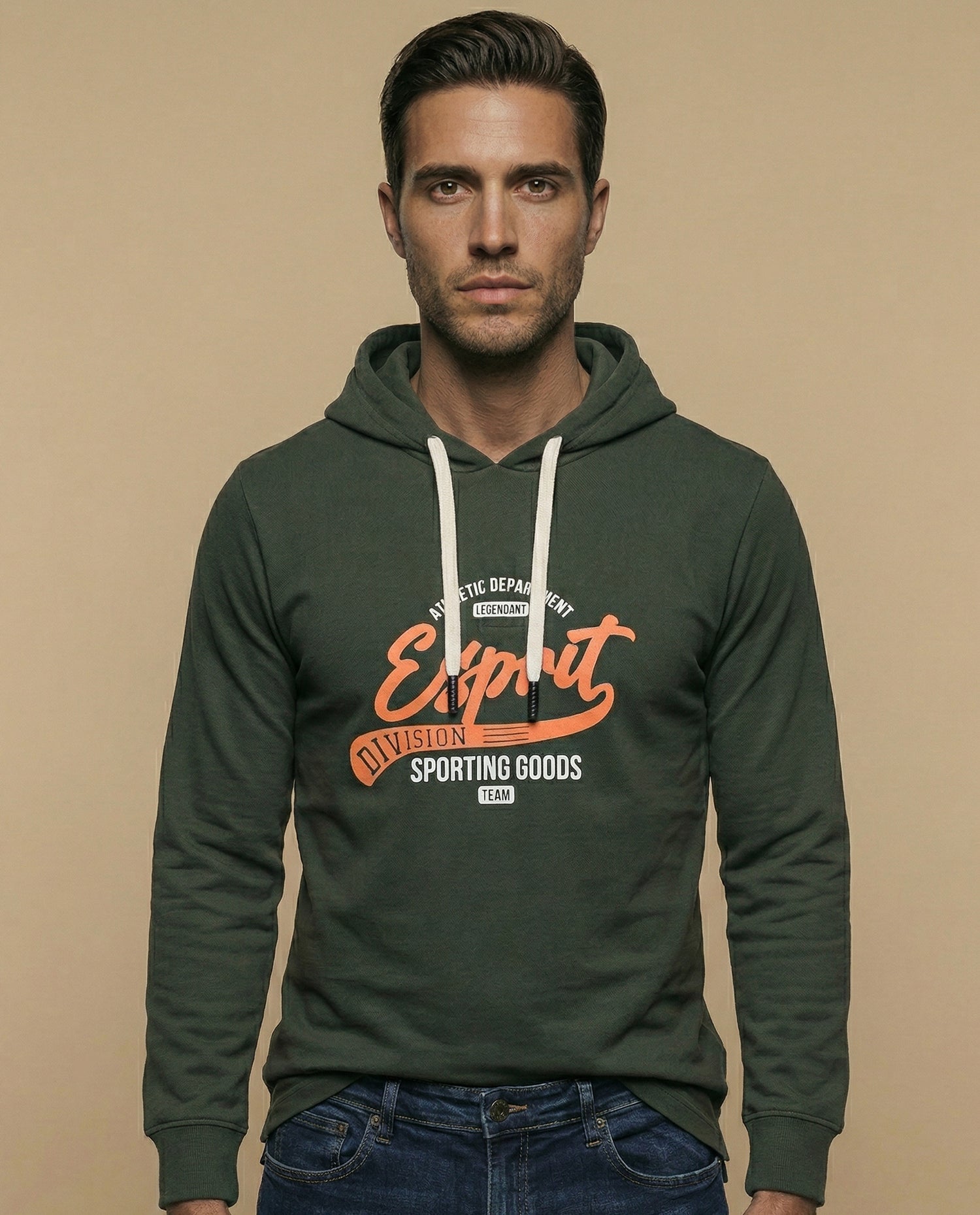 Buso con capucha fit relajado - Verde