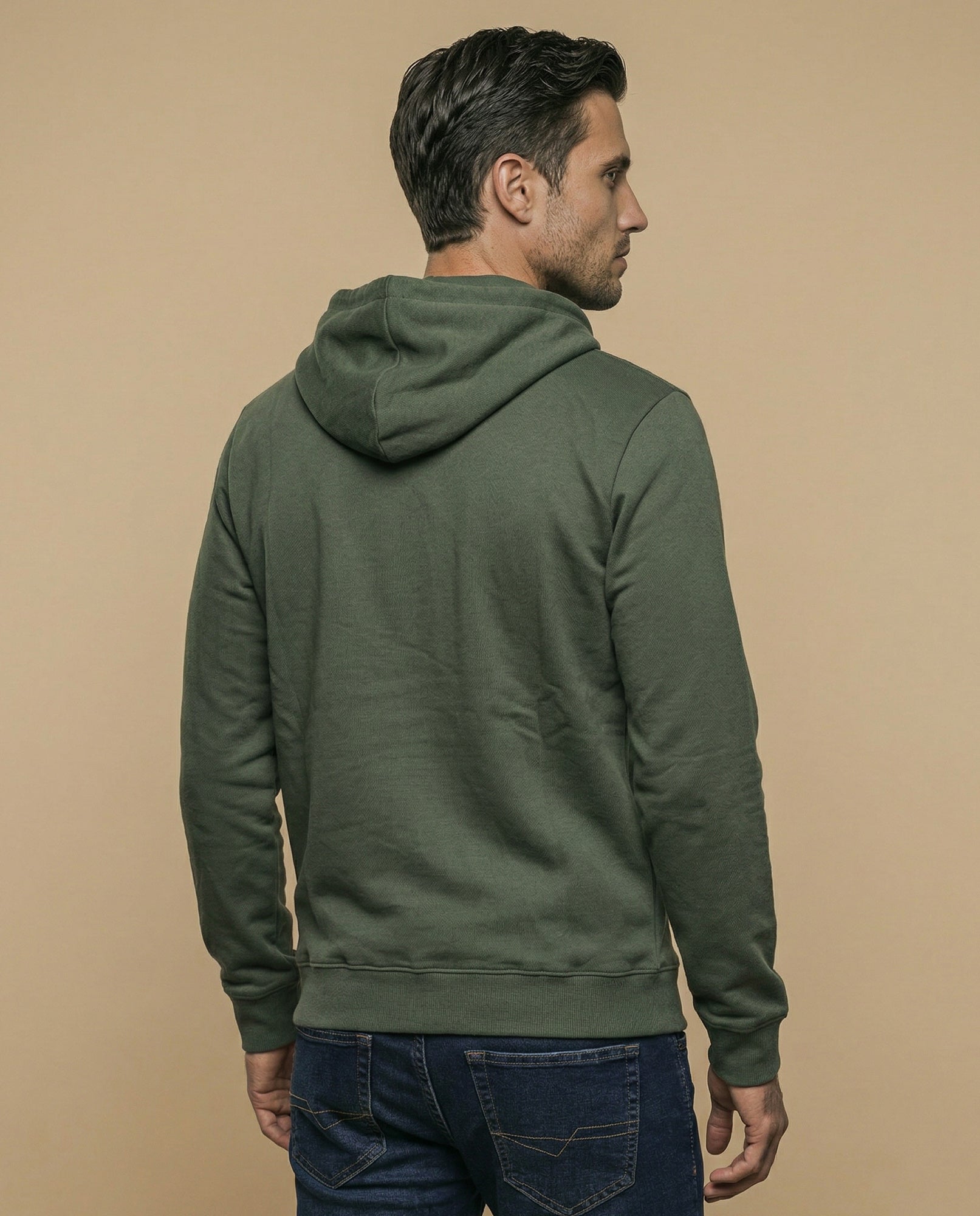 Buso con capucha fit relajado - Verde 34_385F304_VER170525_4