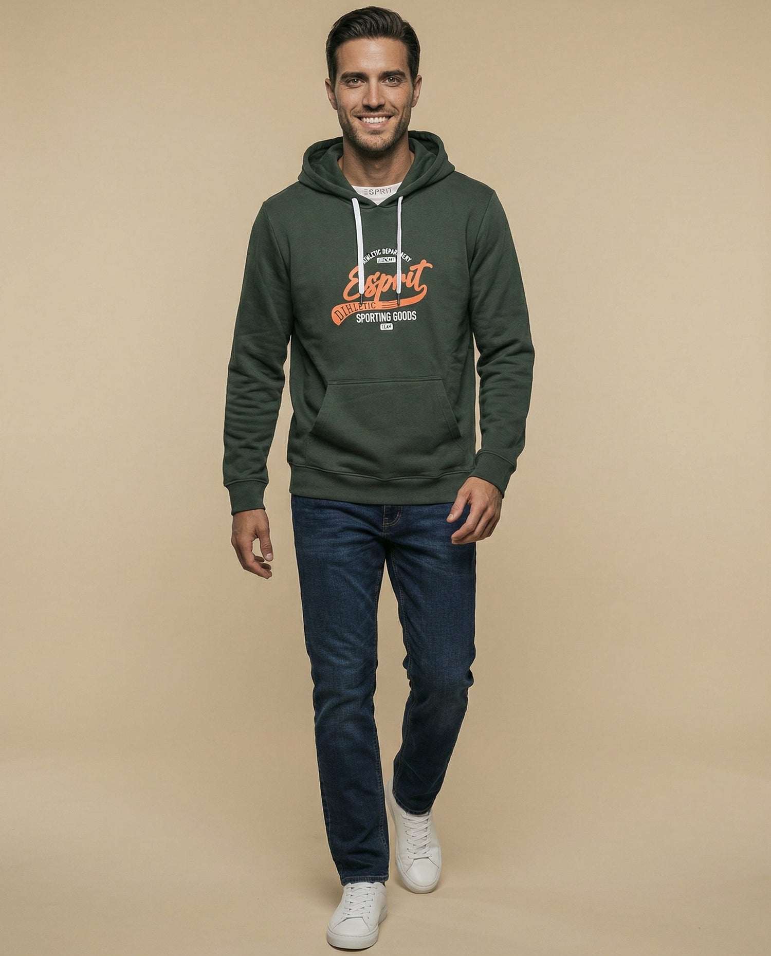 Buso con capucha fit relajado - Verde