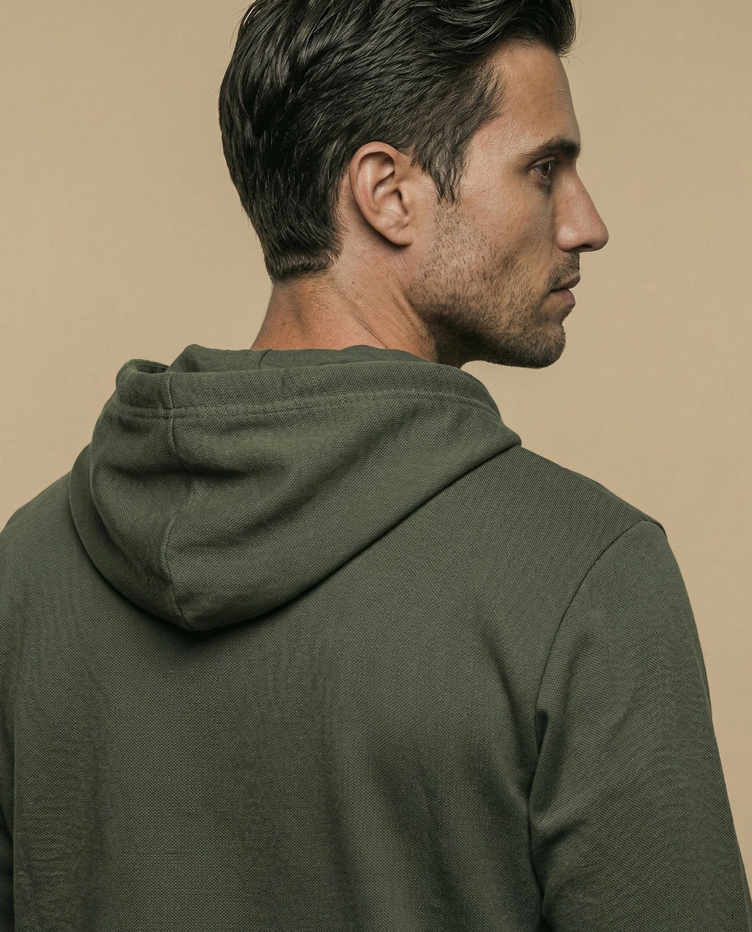 Buso con capucha fit relajado - Verde