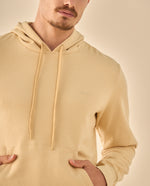 Hoodie con Detalles Deportivos - Beige
