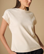 Camiseta cuello redondo algodón manga corta - Crudo