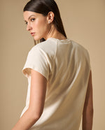 Camiseta cuello redondo algodón manga corta - Crudo