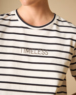 Camiseta básica cuello redondo manga corta - Crudo
