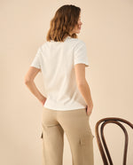 Camiseta manga corta para mujer - Blanco