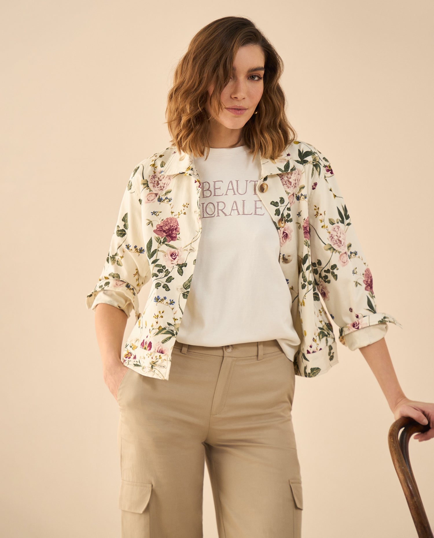 Camiseta manga corta para mujer - Blanco