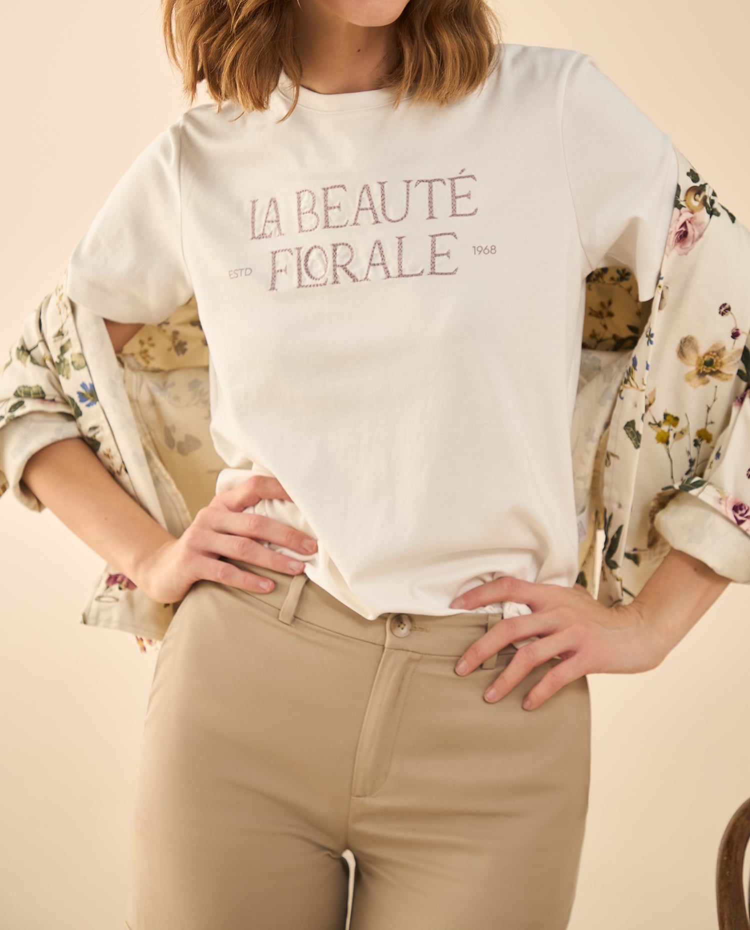 Camiseta manga corta para mujer - Blanco