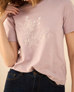 Camiseta manga corta para mujer - Rosa