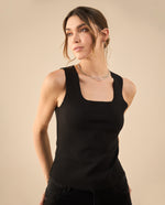 Camisa de silueta ajustada para mujer - Negro