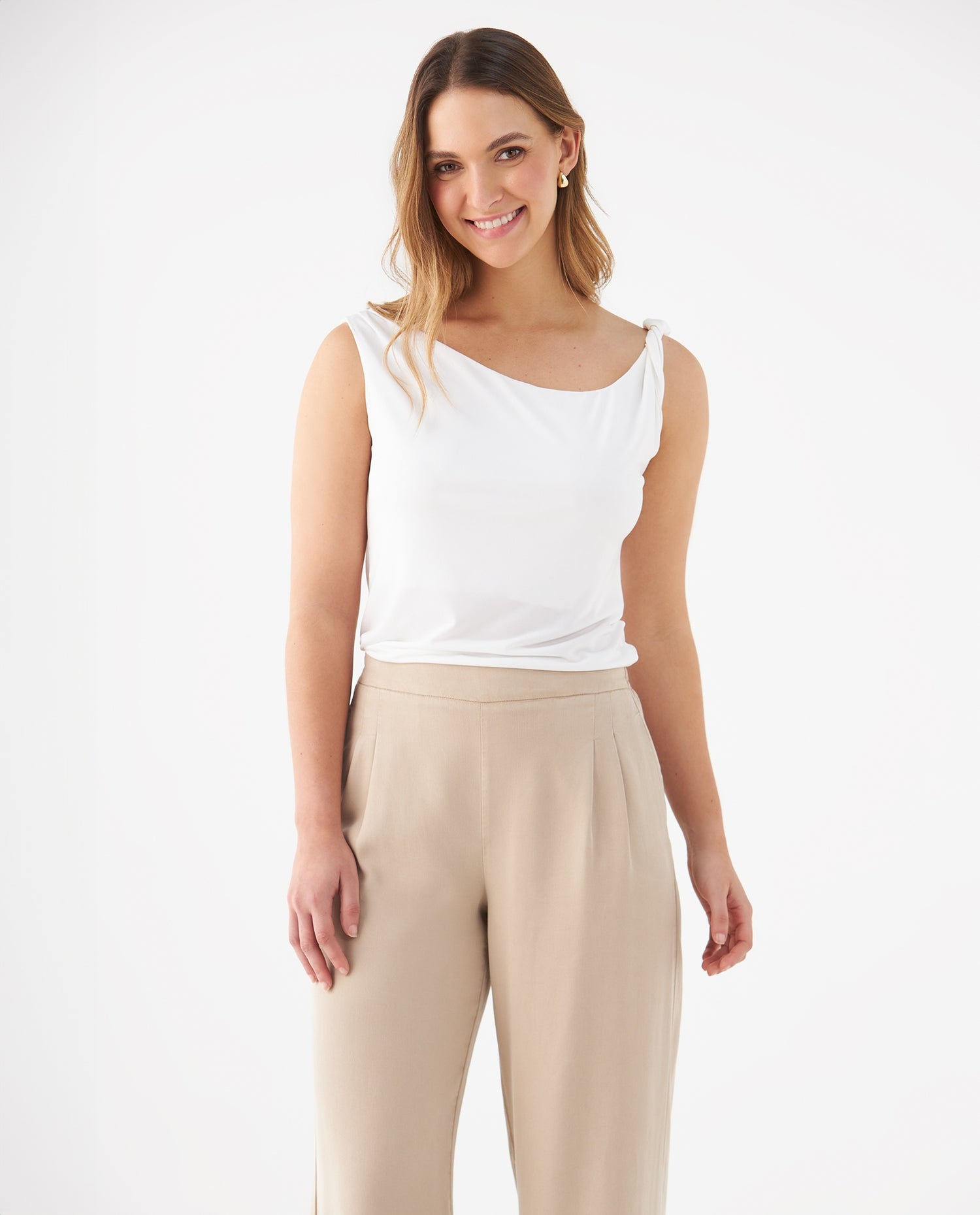 Camiseta manga corta para mujer - Crudo