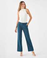 Camiseta en rib elástico para mujer - Crudo