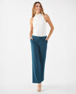 Camiseta en rib elástico para mujer - Crudo