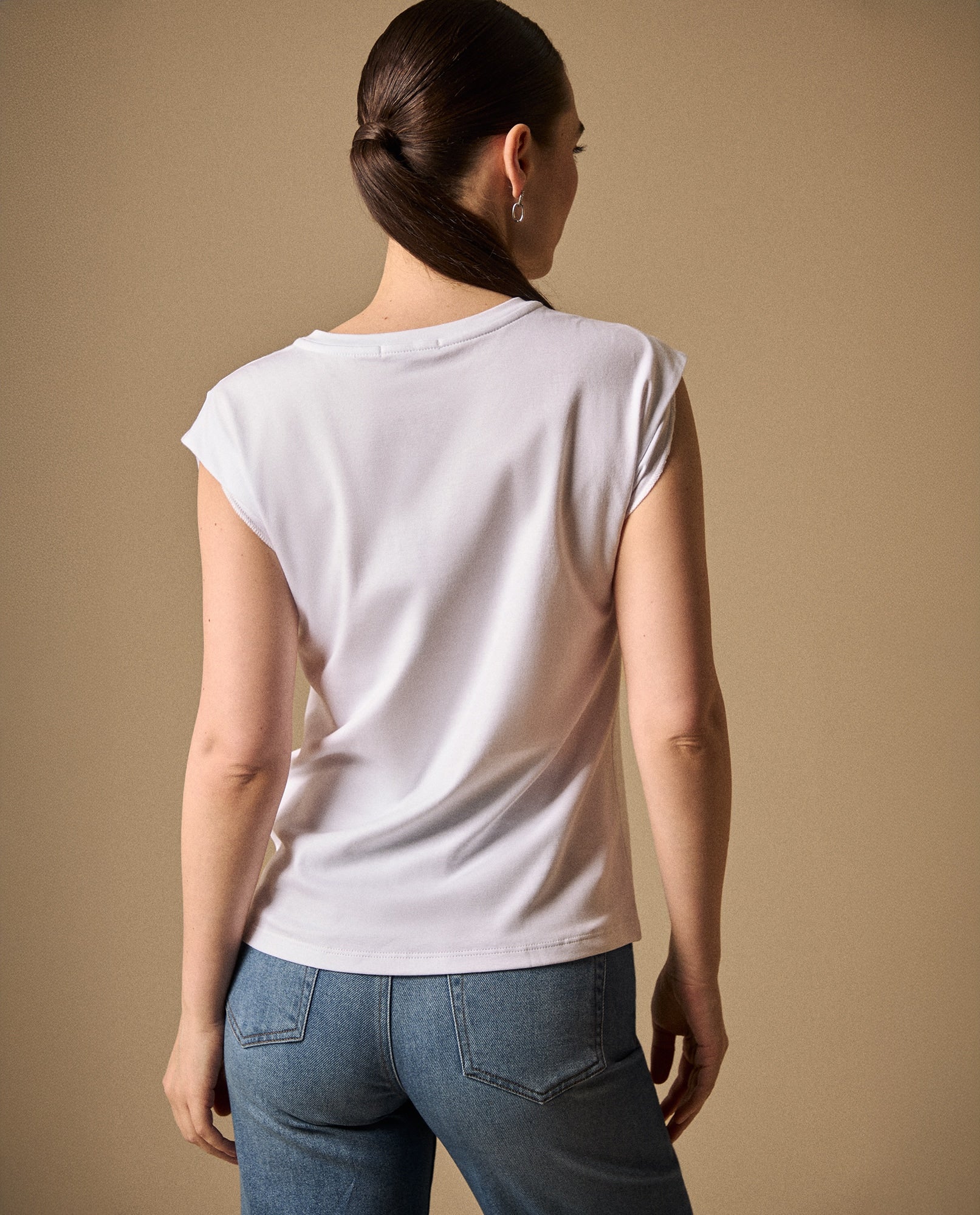 Camiseta Blanca con Aplicaciones Metálicas - Blanco 34_409G004_BLA110601_5