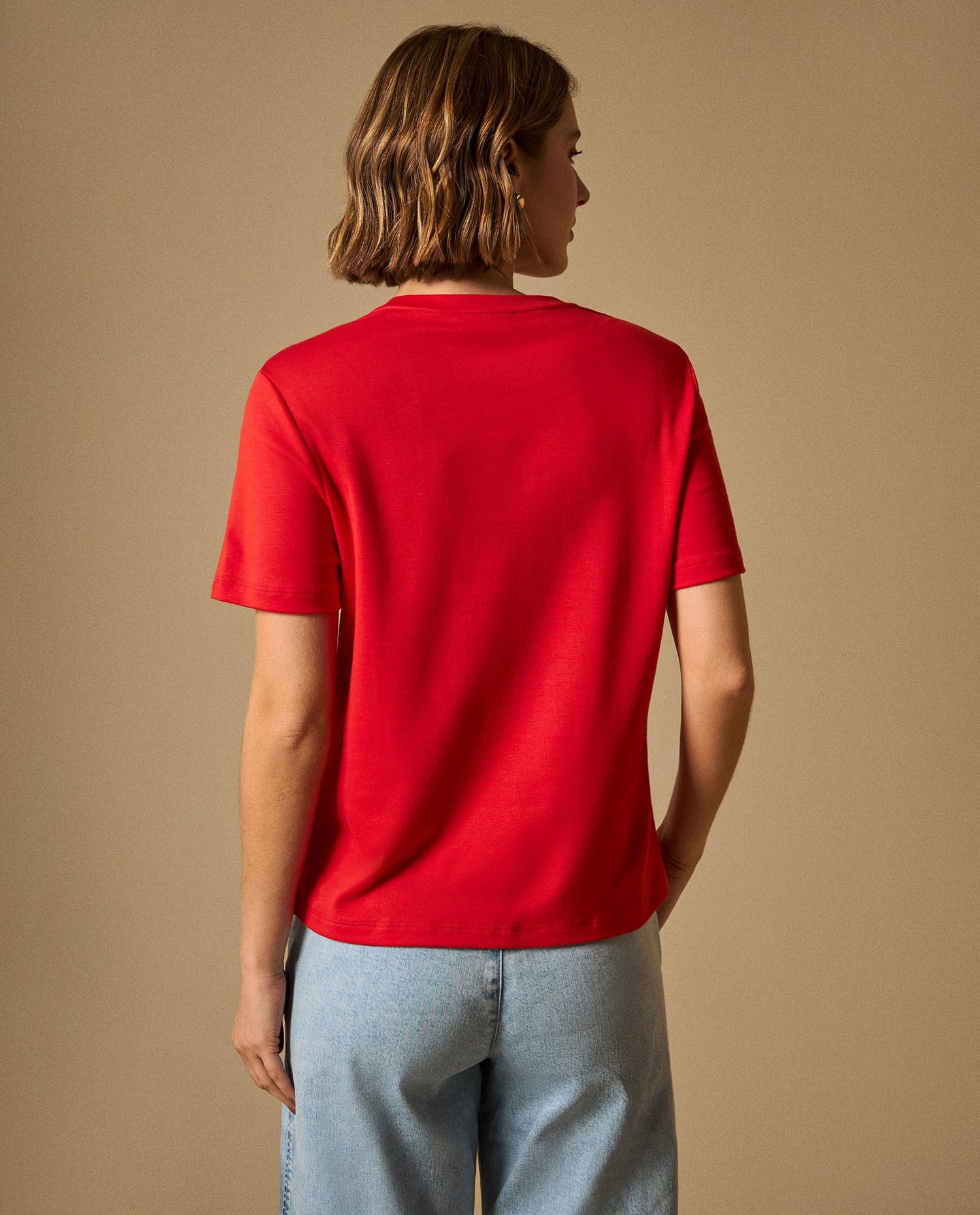 Camiseta con Bordado LONDON - Rojo