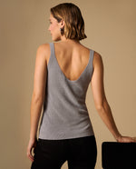 Camiseta Tejida con Lurex - Gris
