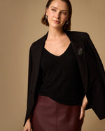 Camiseta Tejida con Lurex - Negro