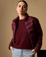 Camiseta Morado con Aplicaciones Brillantes - Morado