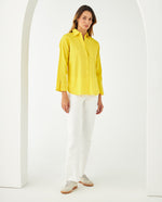 Camisa manga larga para mujer - Amarillo