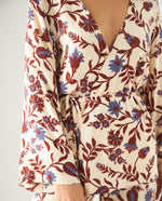 Camisa con escote en V para mujer - Café