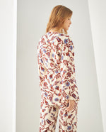 Camisa con escote en V para mujer - Café