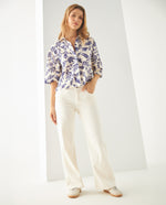 Camisa estampada para mujer - Azul