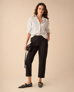 Camisa con diseño de puntos para mujer - Crudo