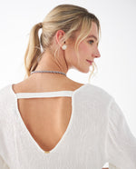 Camisa de manga larga amplia para mujer - Crudo