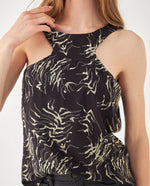 Camisa con detalles brillantes para mujer - Negro