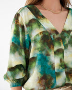 Camisa estampada para mujer - Verde
