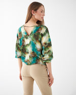Camisa estampada para mujer - Verde