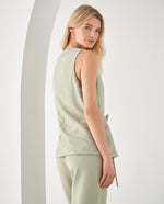 Camisa tipo chaleco para mujer - Verde