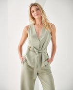 Camisa tipo chaleco para mujer - Verde
