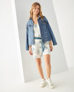 Camisa con escote en V para mujer - Crudo
