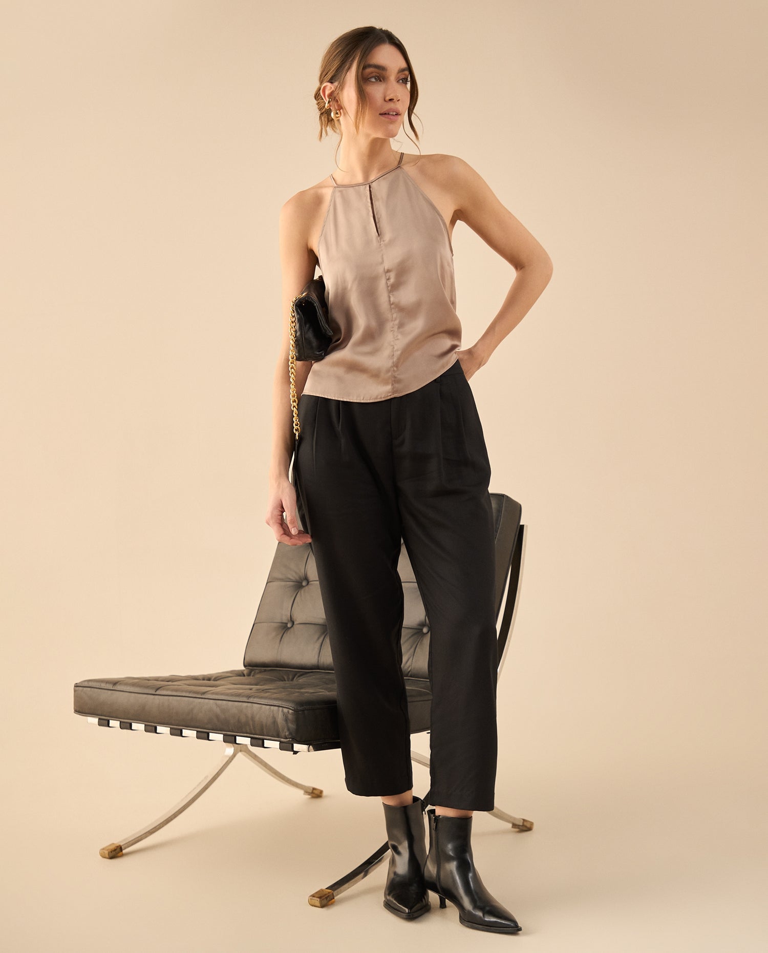 Camisa de tiras para mujer - Beige