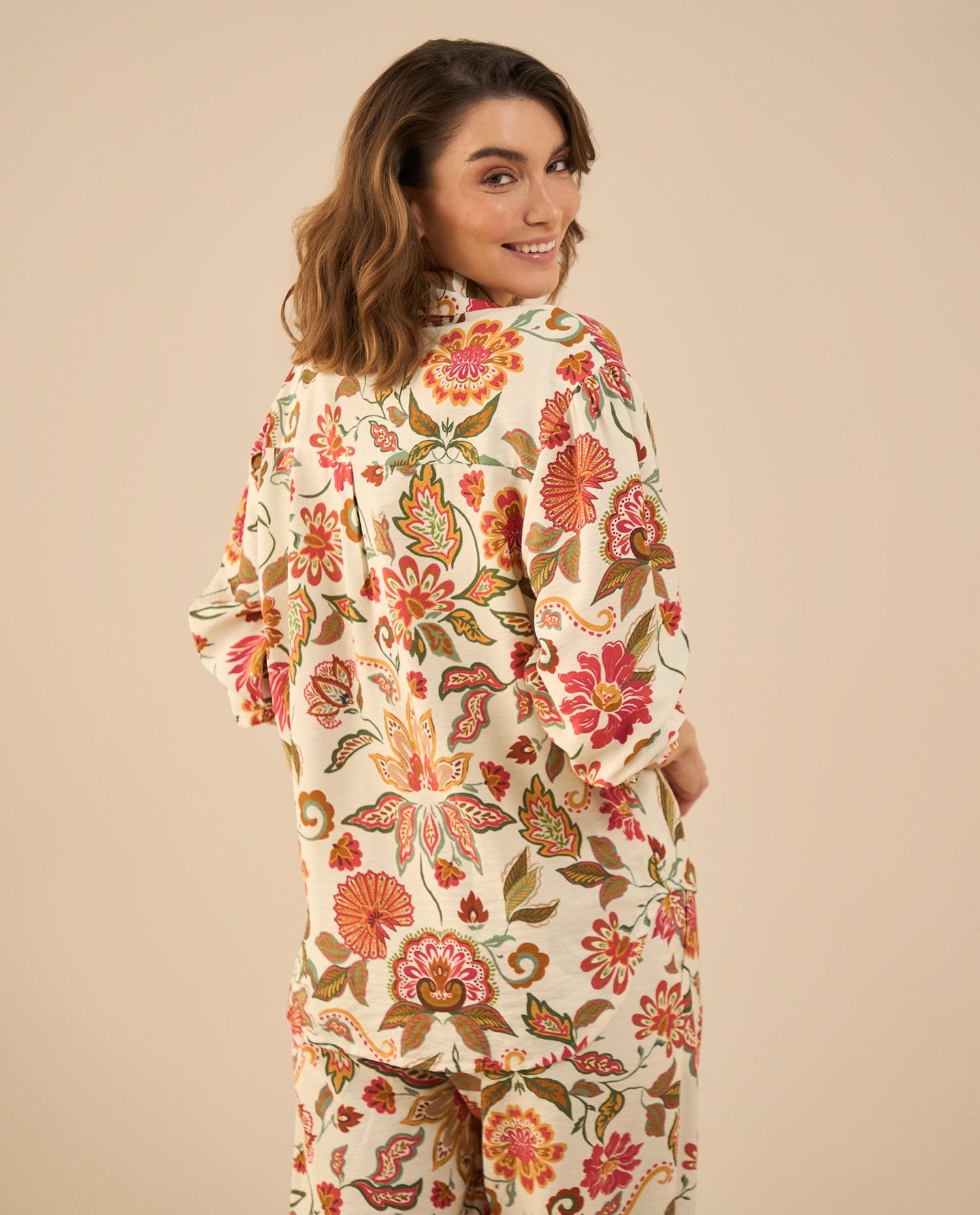 Camisa estampada para mujer - Crudo