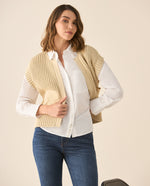 Camisa clásica con bordado para mujer - Blanco