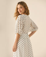 Camisa con escote en V para mujer - Blanco