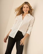 Camisa manga larga para mujer - Blanco