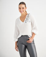 Camisa manga larga para mujer - Crudo