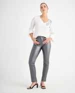Camisa manga larga para mujer - Crudo