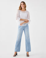 Camisa con detalles brillantes para mujer - Crudo