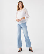 Camisa con detalles brillantes para mujer - Crudo