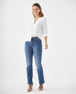 Camisa de tela fluida para mujer - Crudo