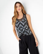 Camisa manga sisa para mujer - Negro